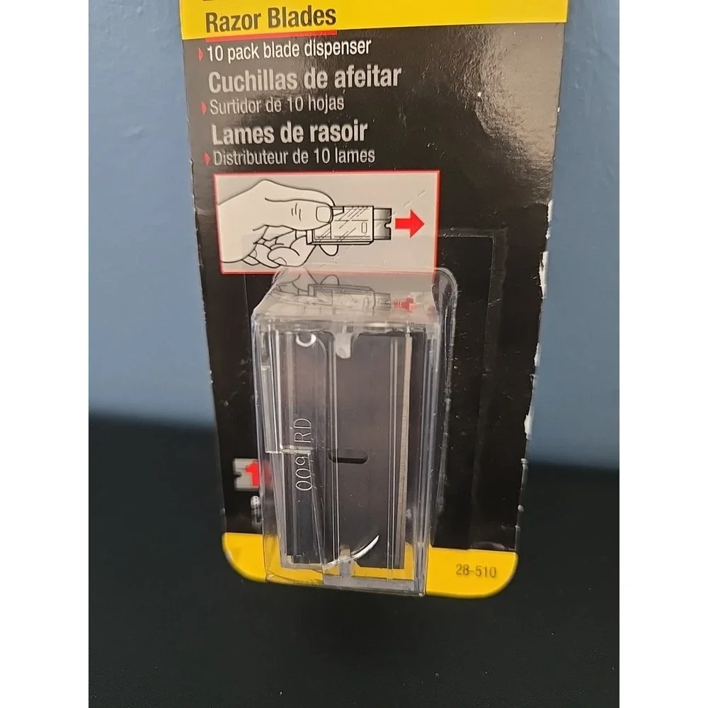 STANLEY SINGLE EDGE UTILITY BLADE Replacement 10 Pack Razor Dispenser 28-510‎